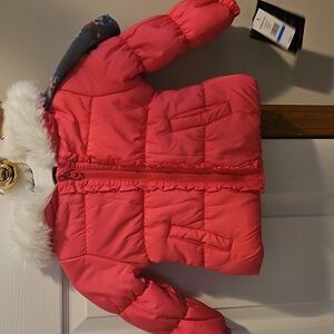 London Fog puffer coat with matching hat